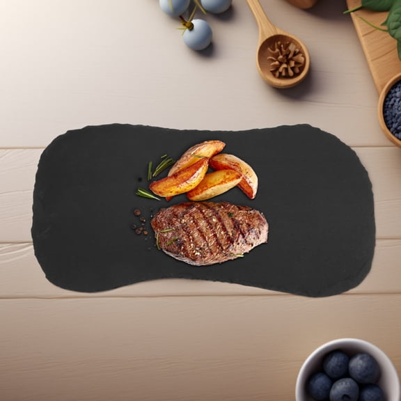 Phenofice appetizer platter Slate Charcuterie Board Black Dishwasher Safe 1Pack