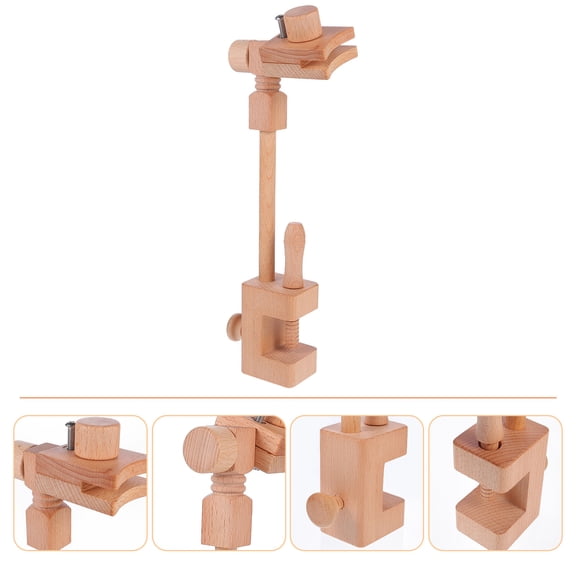 Phenofice embroidery needlework frame Round Embroidery Frame Chocolate 1 Set for DIY Projects