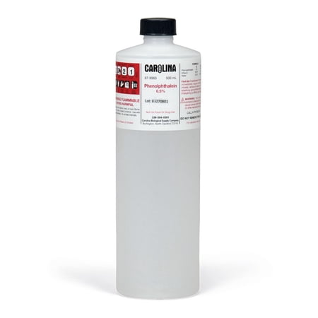 Phenolphthalein, 0.5% In Alcohol, Laboratory Grade, 500 Ml