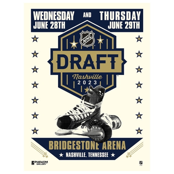 Phenom Gallery 2023 NHL Draft 18" x 24" Serigraph