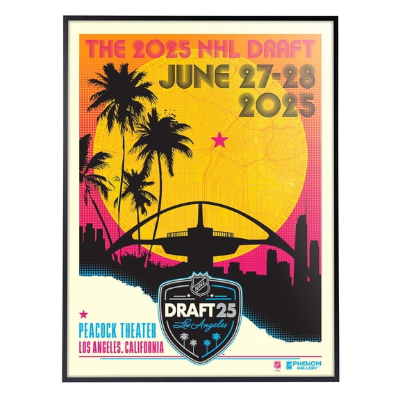 Phenom Gallery 2025 NHL Draft 18" x 24" Framed Serigraph