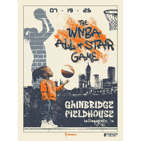 Phenom Gallery 2025 WNBA All-Star Game 18" x 24" Serigraph
