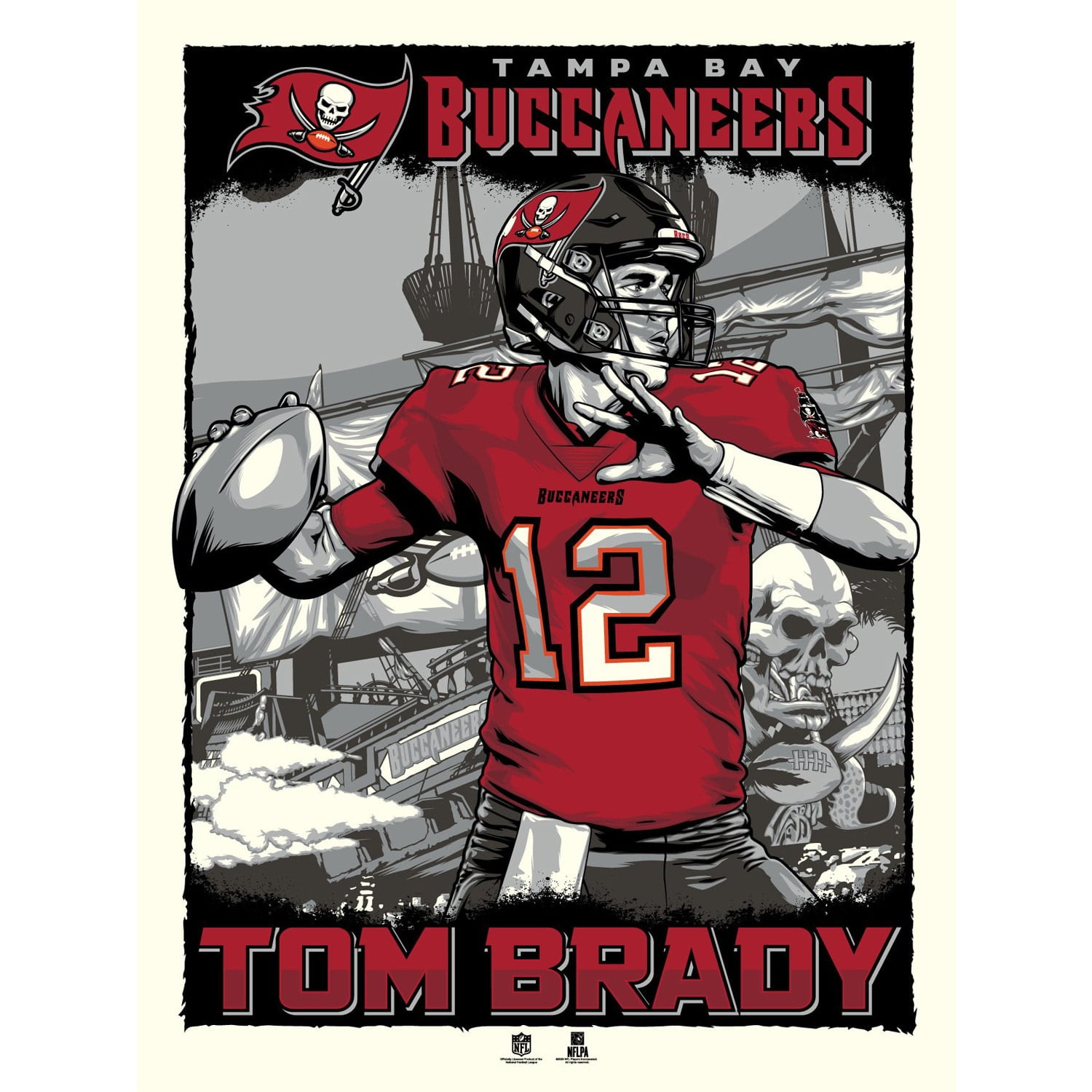 Phenom Gallery Tom Brady Tampa Bay Buccaneers 18'' x 24