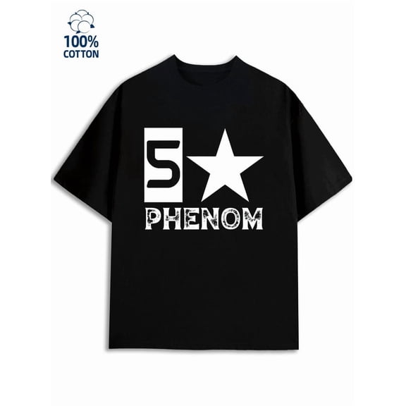 Phenom Star Tee men funny humor 180G 100% Cotton black vintage y2k Original Unisex Shirt Short Sleeve tshirts Vintage Unisex Shirt Short Sleeve tshirts