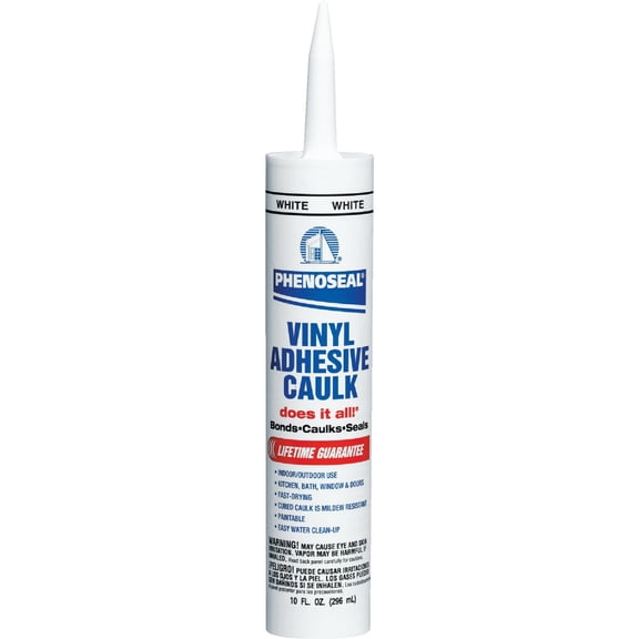 Phenoseal Vinyl Adhesive Caulk, 10 oz