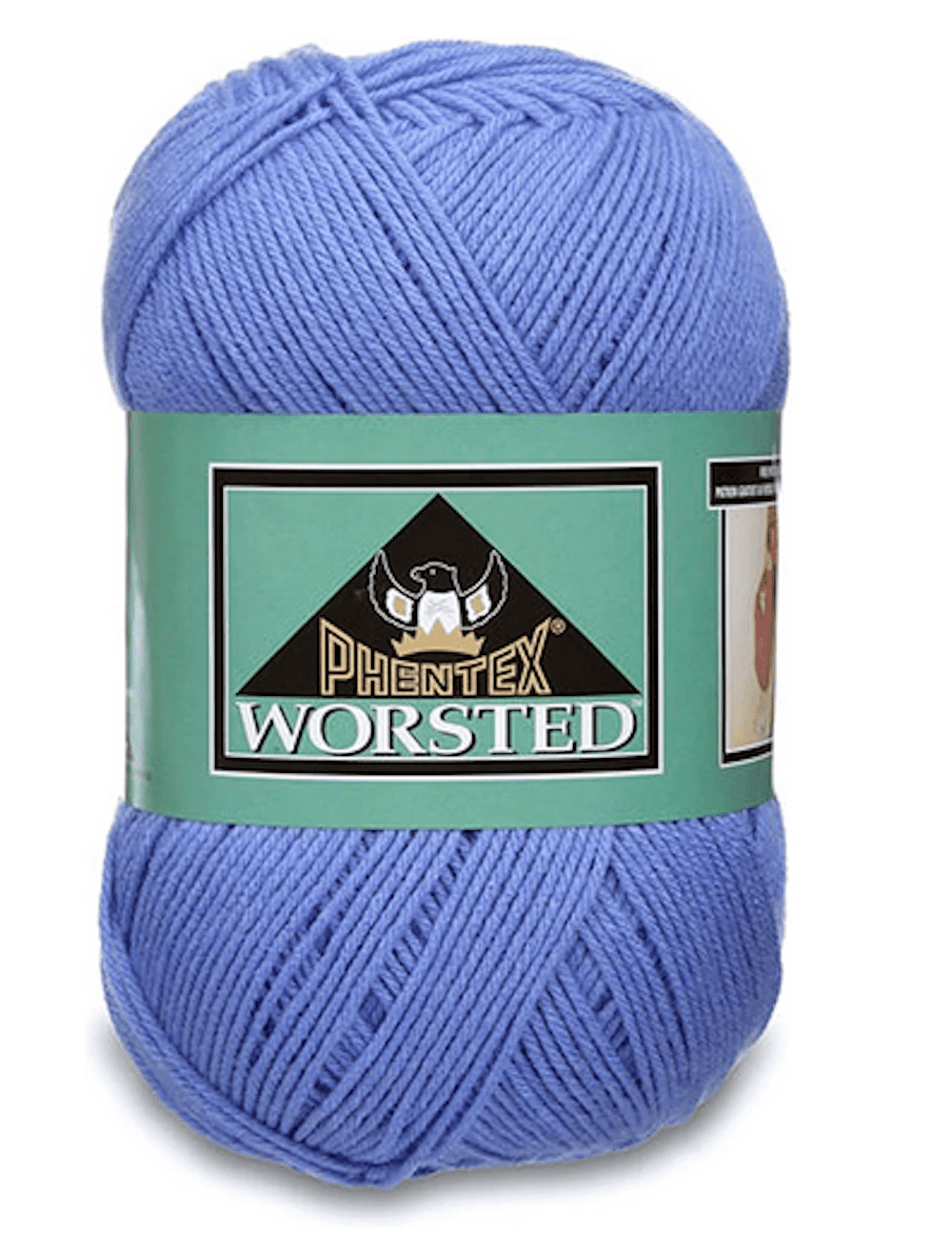 Phentex Worsted Acrylic Big Ball True Denim Knitting Crochet - Main Image