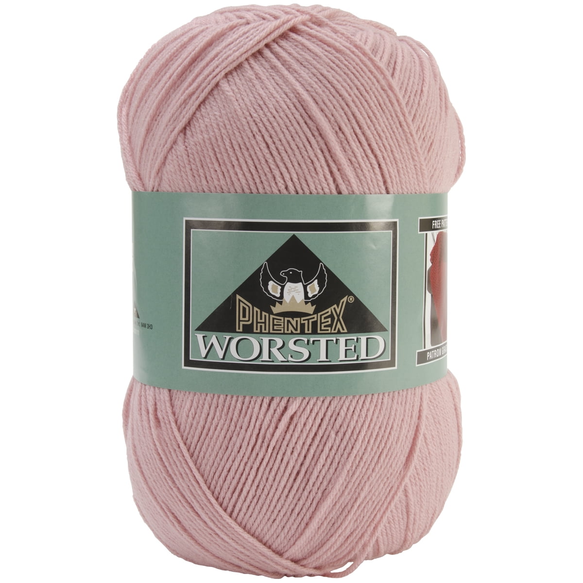 Phentex Worsted Solids Yarn-Light Old Rose, Pk 3, Phentex