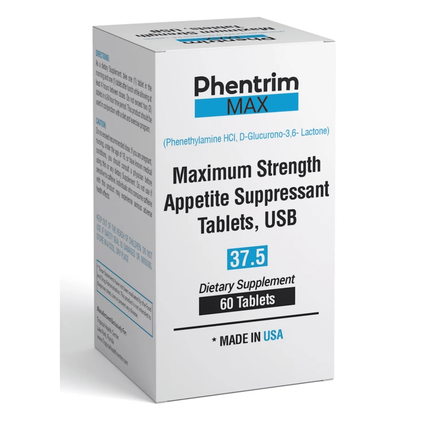 Phentrim Max 37.5 Best Appetite suppressant Diet Pill 60 Tablet