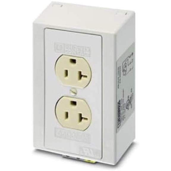 Pheonix Contact 5600461 EM-DUO DIN Rail Duplex Receptacle, 125-Volt, 15-Amp$$Tools & Hardware Other