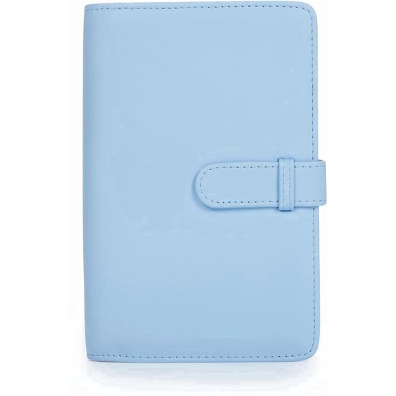 Phetium 108-Pocket Mini Photo Album Wallet Book for Fujifilm Instax, Polaroid Snap, 2x3" Photos & Kpop Cards (Pastel Blue)