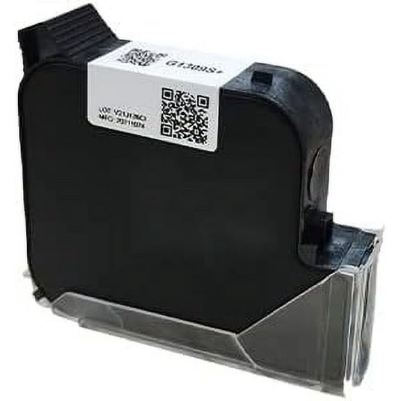 Phezer 1-inch Quick Dry Ink Cartridge for Handheld Inkjet Printer P16-1 Durable Replacement Waterproof 72ml Ink Cartridge(Black)