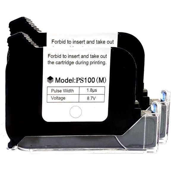 Phezer 2Pcs Original 42ml Solvent Ink Cartridge Replacement Handheld Inkjet Marker Printer P15/P16/P18/DC11, Durable and Quick Dry, Compatible for 0.5inch/12.7mm Nozzle Injket Machine (White)