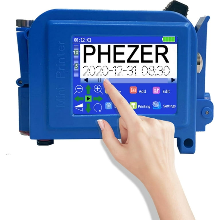 【Personal Energy Imprinter 】PEI-201 Phezer Portable Mini Handheld Inkjet Printer for All Materials