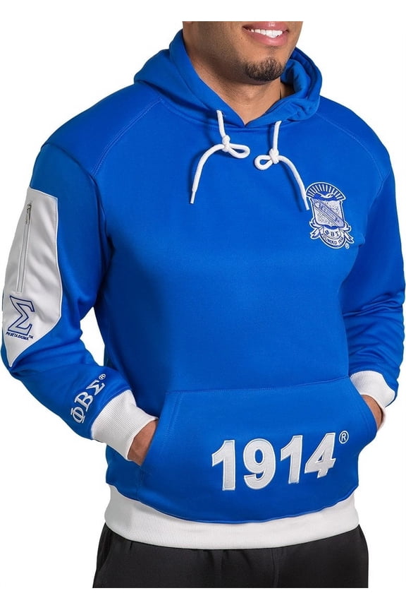 Phi Beta Sigma Elite Pullover Hoodie [Blue - M]
