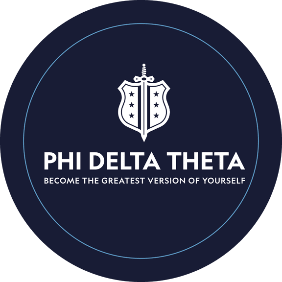 Phi Delta Theta Car Decal Sticker - Officially Licensed Fraternity Window Sticker, Full Color Circle Logo Design