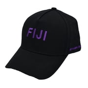 Phi Gamma Delta Fraternity Baseball Cap - Brushed Cotton 5-Panel Black Hat, Adjustable Size, Embroidered Greek Letters and Fraternity Name in Print