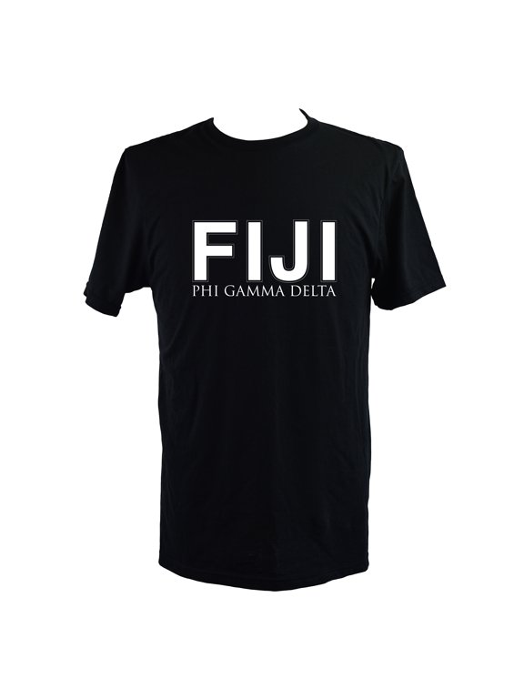 Phi Gamma Delta T-Shirt - Varsity Letter Fraternity Tee, 100% Cotton, Size Large