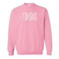 thumbnail image 1 of Phi Mu Lettered Crewneck Large Light Pink, 1 of 1