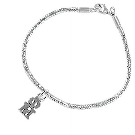 Phi Mu - Licensed Sorority Jewelry Manufacturer, Hypoallergenic Safe Lavalier Bracelet