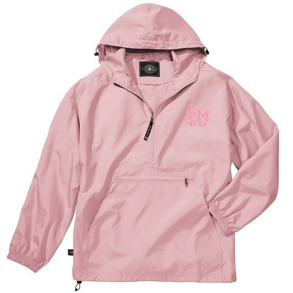 Phi Mu Pack-N-Go Pullover Large Hot Pink