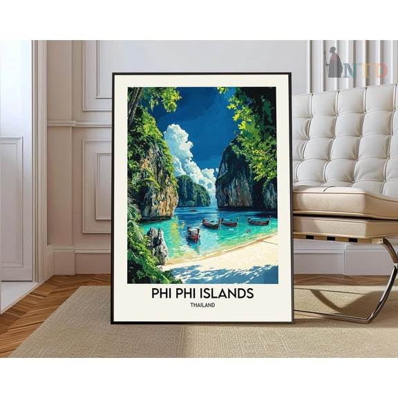 Phi Phi Islands Print, Phi Phi Islandsphi Phi Islands Poster, Phi Phi Islands Photo, Phi Phi Islands Thailand Wall Art, Modern Wall Decor, 16x24 UNFRAMED