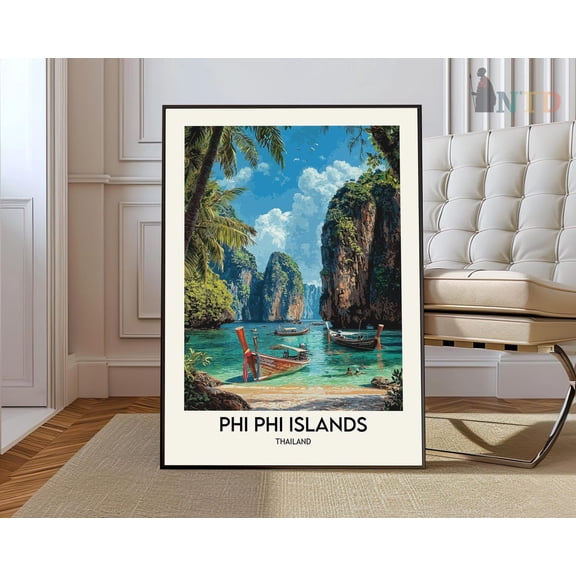 Phi Phi Islands Print, Phi Phi Islandsphi Phi Islands Poster, Phi Phi Islands Photo, Phi Phi Islands Thailand Wall Art, Modern Wall Decor, 24x36 UNFRAMED
