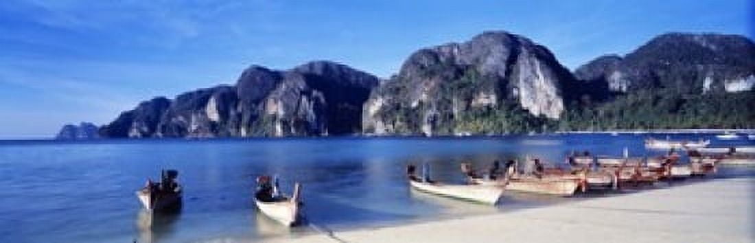 Phi Phi Islands Thailand Canvas Art - Panoramic Images (18 x 6)