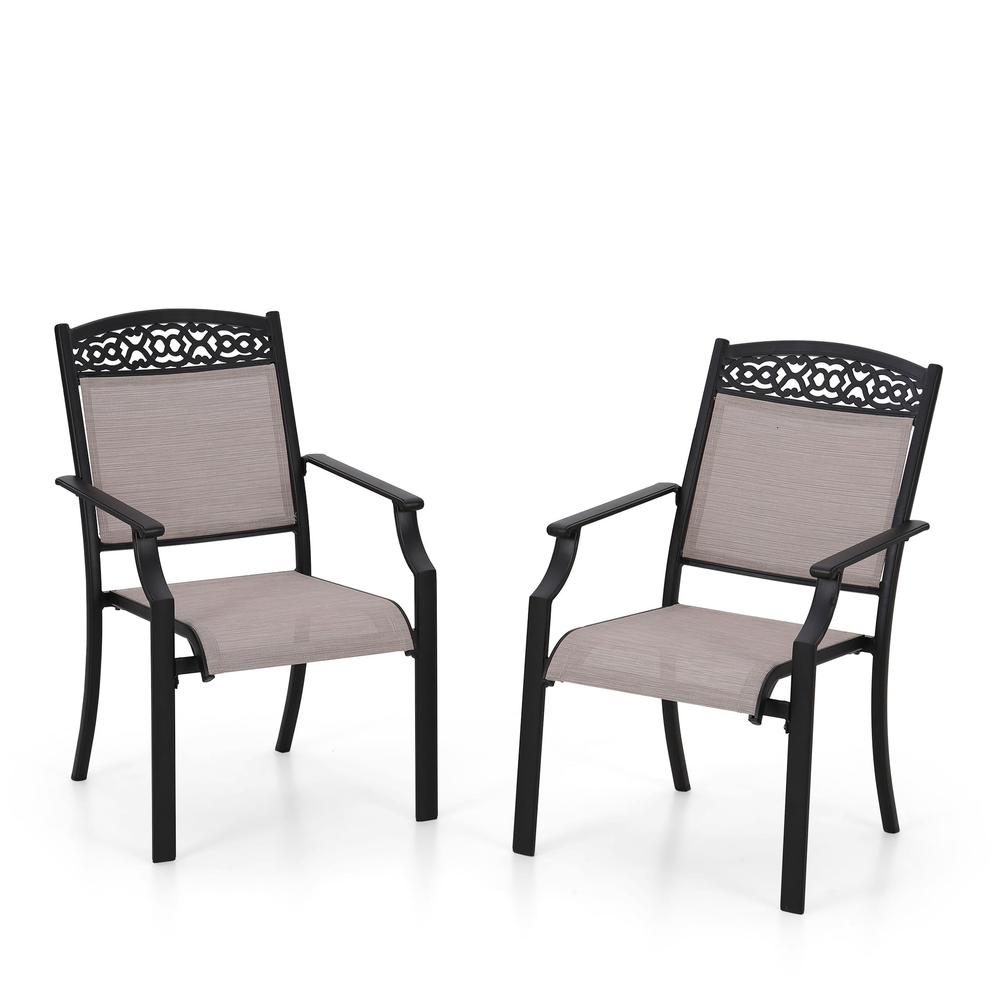 Phi Villa Patio Dining Chairs Made from Sturdy Alu Frame and Breathable