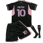 PhiFA Portugal Ronaldo Soccer Jerseys for Kids Boys & Girls Number #7 Printed Jersey Soccer Youth Practice Outfits Football Training Uniforms Green Red Home 24