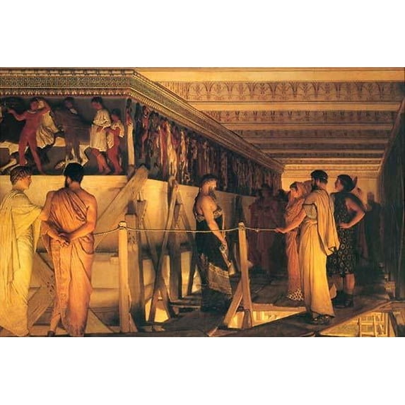 Phidias Showing the Frieze of the Parthenon to his Friends Poster Print by Sir Lawrence Alma-Tadema (24 x 36)