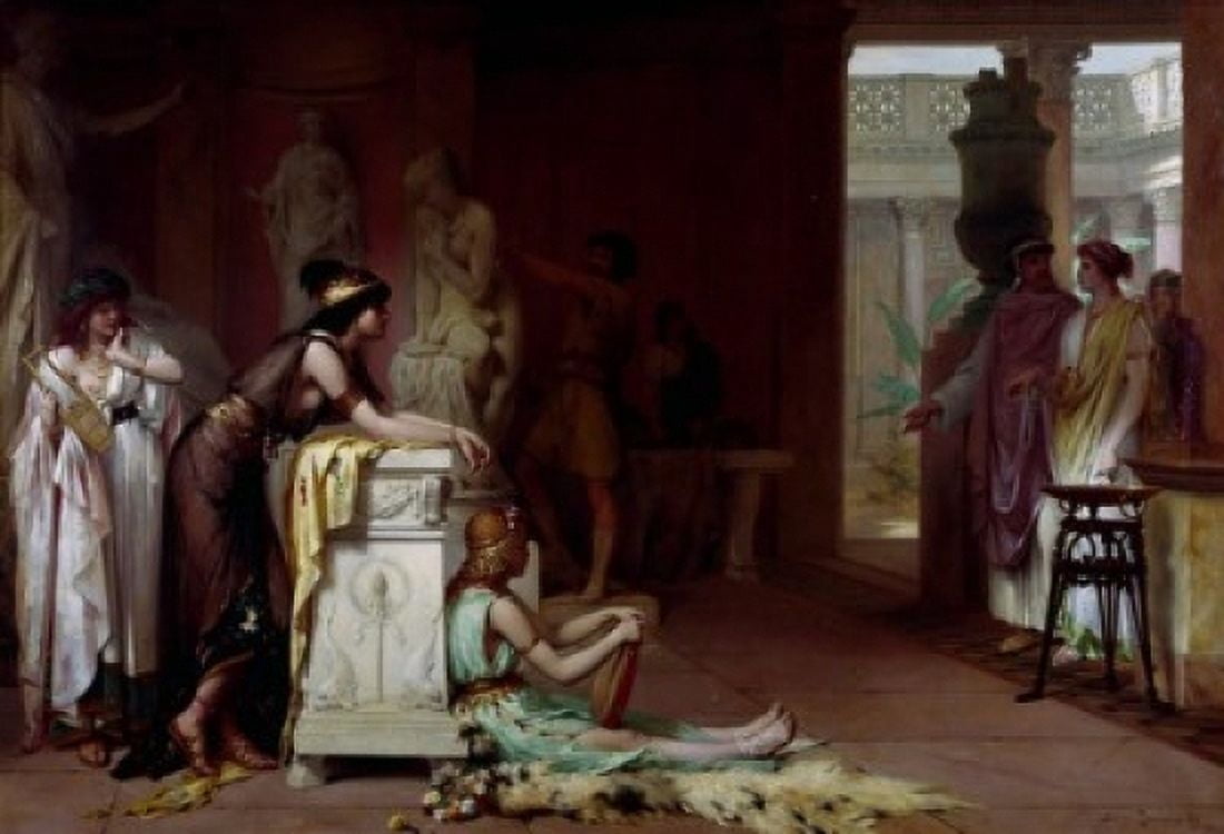 Phidias in his Studio by Pierre Olivier Joseph Coomans 1816-1889 Pre-Raphaelite Canvas Art - Pierre Olivier Joseph Coomans (24 x 36)
