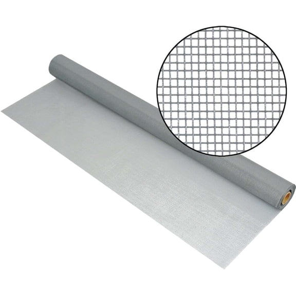 Phifer 48 In. x 100 Ft. Gray Premium Fiberglass Mesh Screen Cloth 3002209