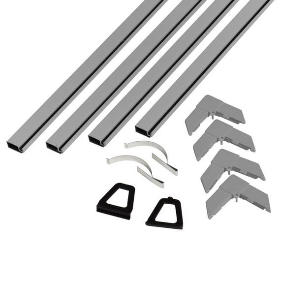 Phifer 5049531 0.312 x 48 in. Mill Gray Aluminum Screen Frame Kit, Gray - Pack of 12