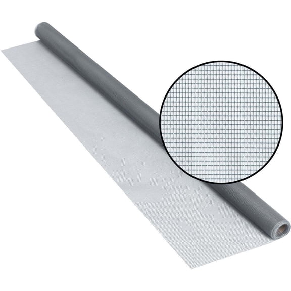 Phifer Screen, Roll, 7 ft L, 3 ft W, Gray 3003930
