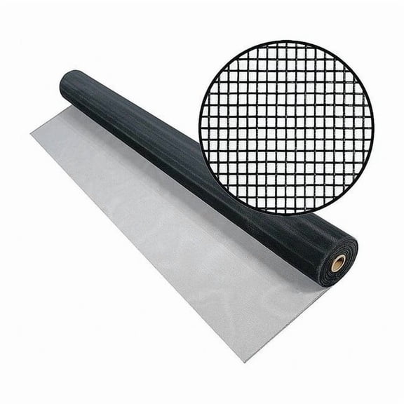 Replacement Screen, Aluminum, 36 in W, 100 ft L, 0.011 in Wire Dia, Charcoal 3000962