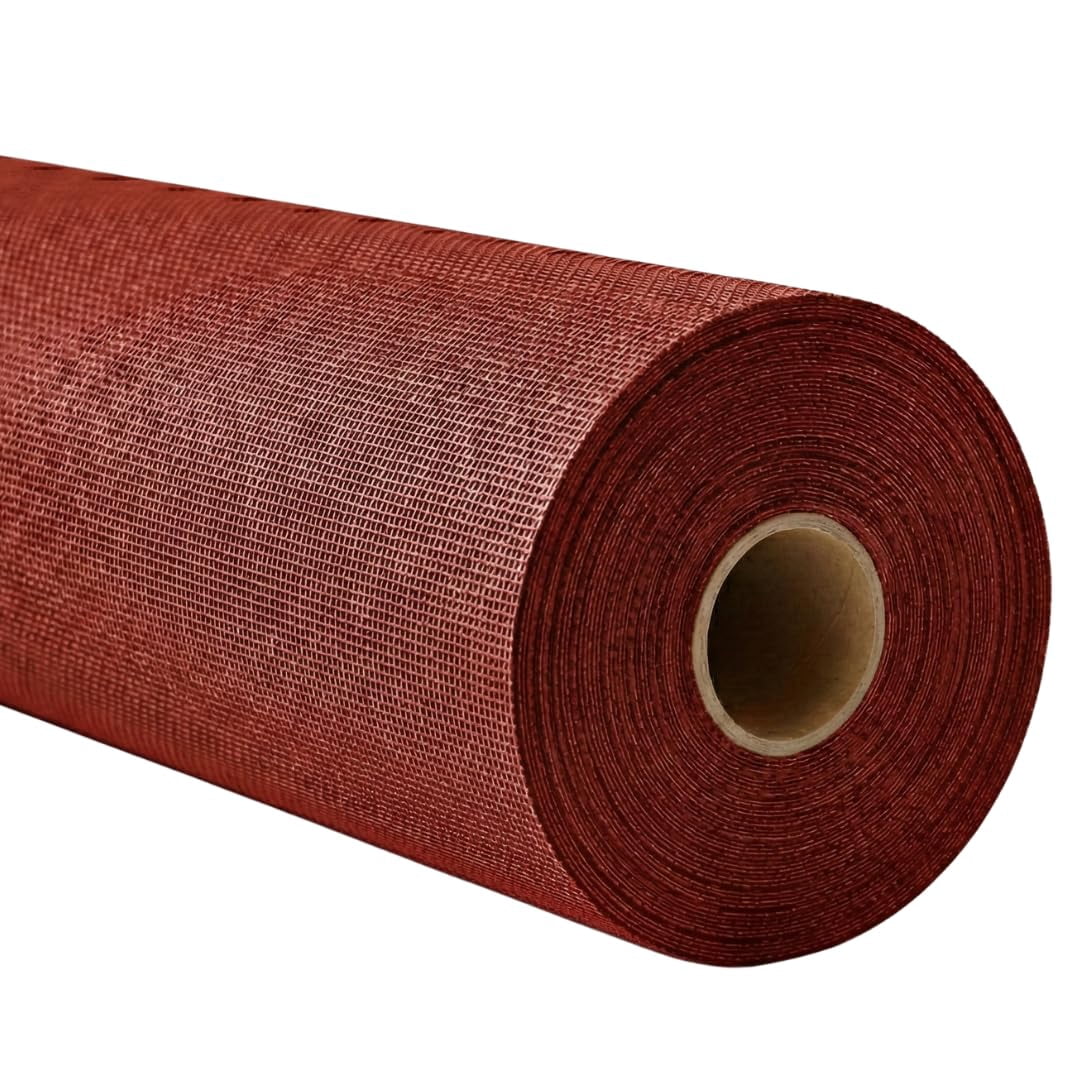 Phifertex Vinyl Mesh Patio Chair Replacement Fabric - 1 Yard Vinyl Mesh Fabric Roll for Upholstery & Crafts -Christmas Red