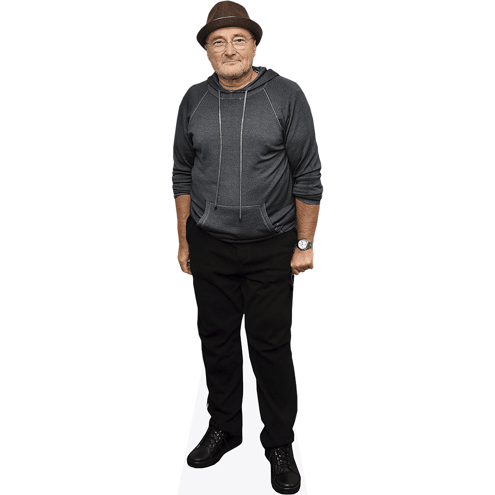 Recorte De Cartón De Phil Collins (Casual) Tamaño Reducido – Figura De Celebridad Para Fiestas Y Regalos Originales