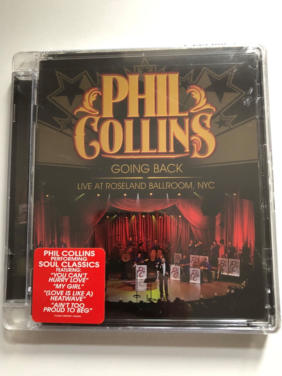 Phil Collins Going Back Live At Roseland Ballroom, NYC / Phil Collins Performing Soul Classics, Featuring ''You Can't Hurry Love'', ''My Girl'', ''(Love Is Like A) Heatwave'', ''Ain't Too Proud To