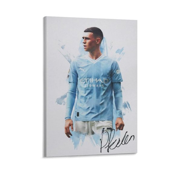 Phil Foden Canvas Poster Canvas Wall Art Prints Poster Gifts Photo Picture Painting Posters Room Decor Home Decorative 24x36inch(60x90cm)
