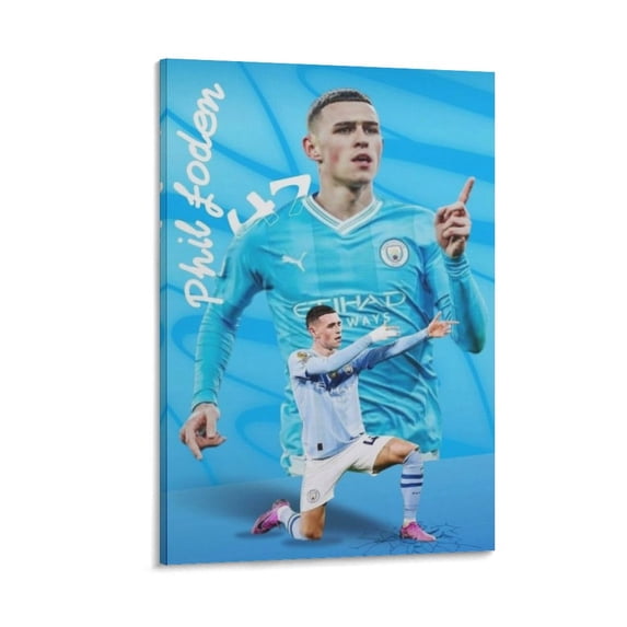 Phil Foden Canvas Poster Poster Decorative Painting Canvas Wall Art Living Room Posters Bedroom Painting 16x24inch(40x60cm)