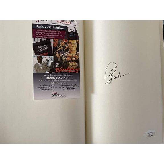 Phil Jackson autographed Eleven Rings first edition hardcover book JSA