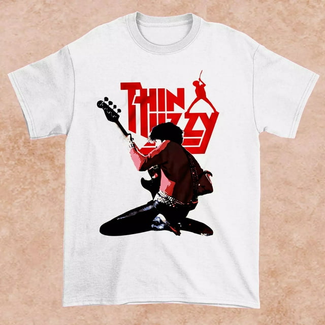 Phil Lynott On Stage Thin Lizzy Gift For Fan White All Size Men Shirt