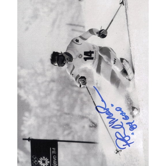 Phil Mahre Autographed 8x10 Photo Winter Olympics Ski Racer "84 Gold" SKU #247207