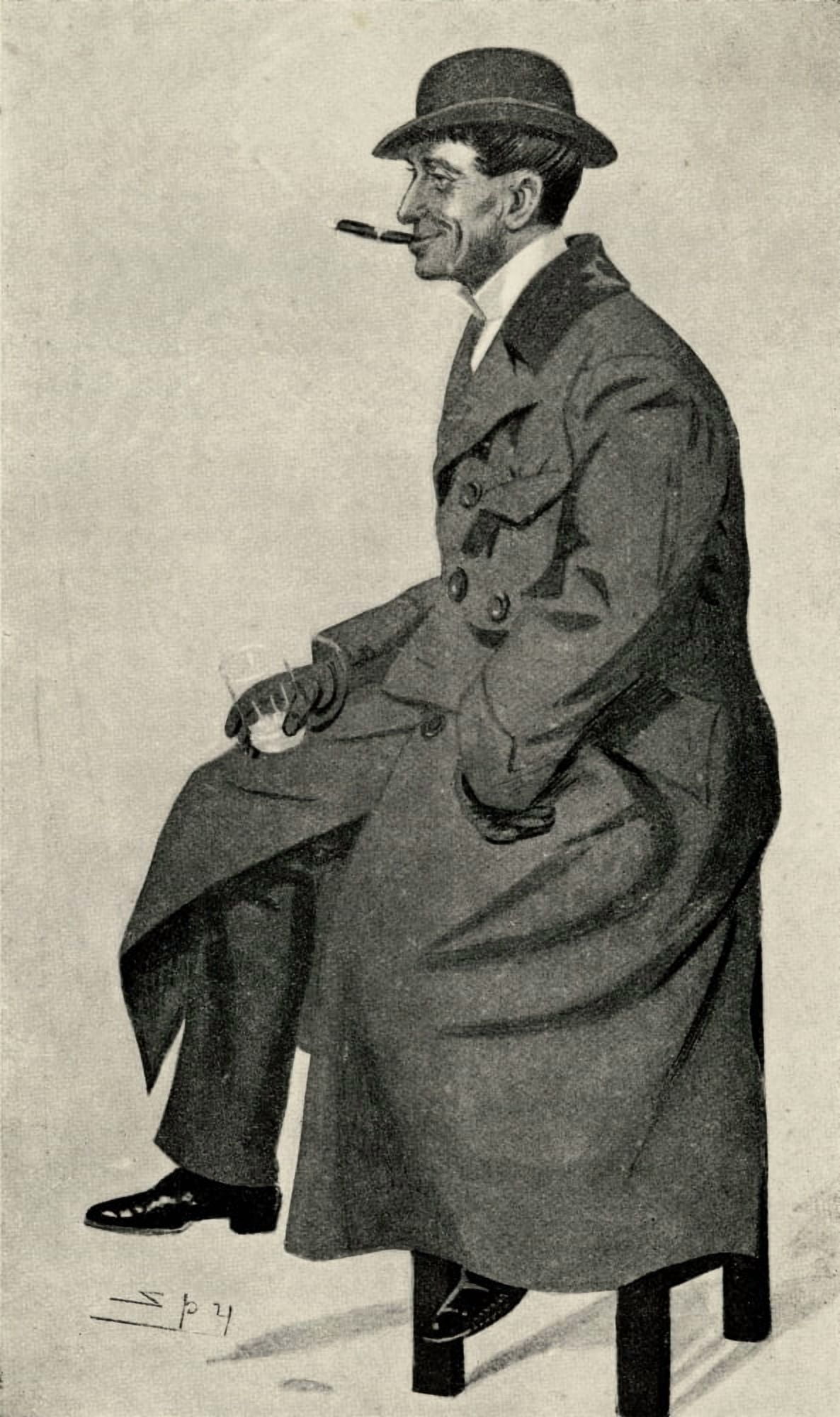 Phil May 1864 1903 English Caricaturist After A Portrait By Leslie Ward 1851 1922 Known As Spy Canvas Art - Ken Welsh Design Pics (22 x 36)
