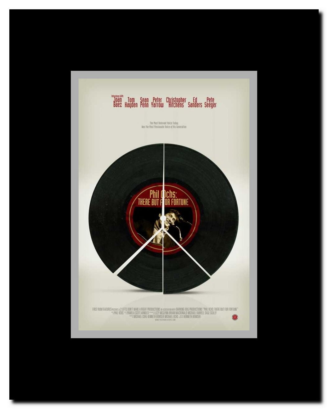 Phil Ochs: There But for Fortune Framed Movie Poster