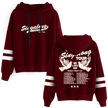 Phil Wickham 2025 Singalong Tour Logo Merch Pullovers Pocketless Parallel Bars Sleeve Streetwear