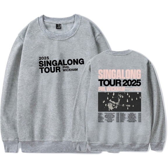 Phil Wickham 2025 Singalong Tour Sweatshirt Unisex Crewneck Hip Hop Style Pullover