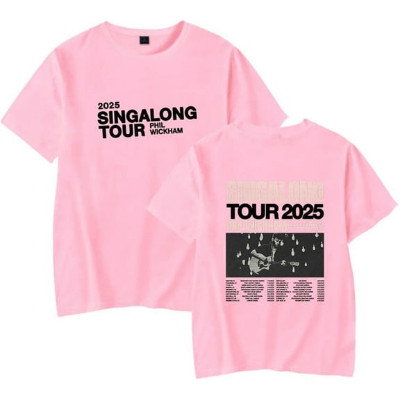 Phil Wickham 2025 Singalong Tour T-shirt Men's And Women's Casual Short-sleeved Fashion Street Wear