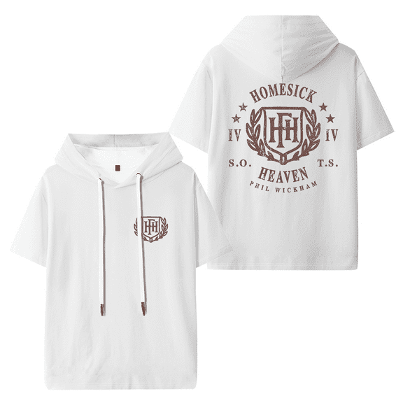 Phil Wickham HFH University Hooded T-shirt Women Men Fashion Short Sleeve Tee Casual Streetwear Clothes