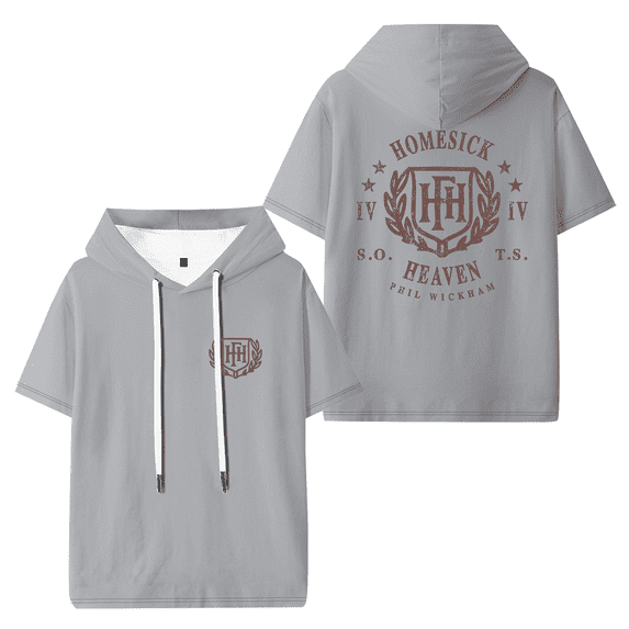 Phil Wickham HFH University Hooded T-shirt Women Men Fashion Short Sleeve Tee Casual Streetwear Clothes